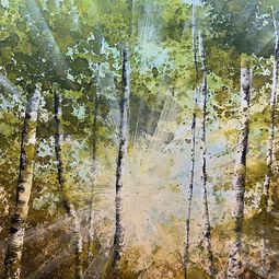 Kurs im Atelier boesner in Münchwilen mit Monika Biermann Acrylmalkurs