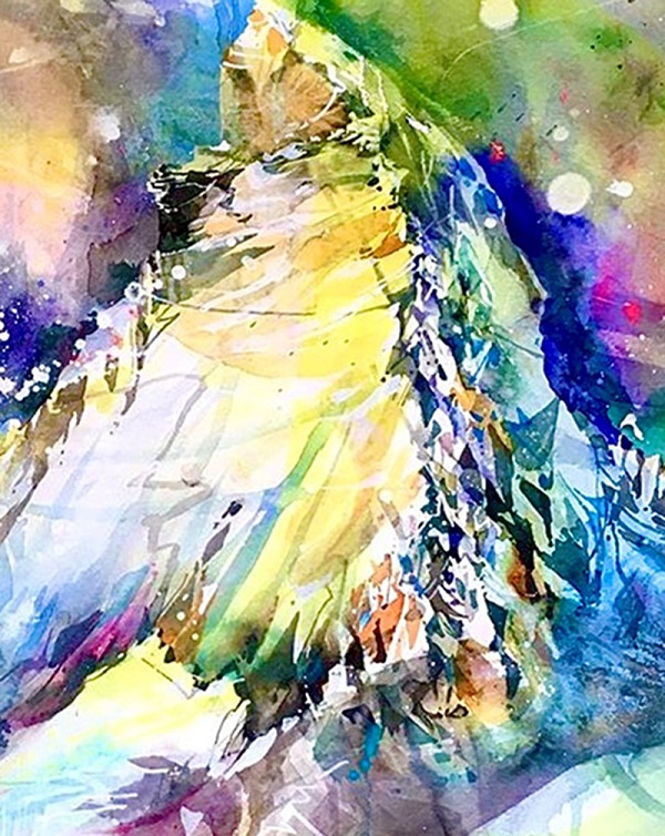 FANTASIEVOLLE BERGE Kurs mit Wilhelm Fikisz im Atelier boesner in Münchwilen