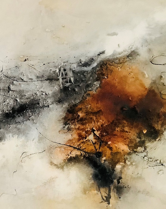 DIE WUCHT DER FARBE Kurs im Atelier boesner in Münchwilen mit Isolde Folger