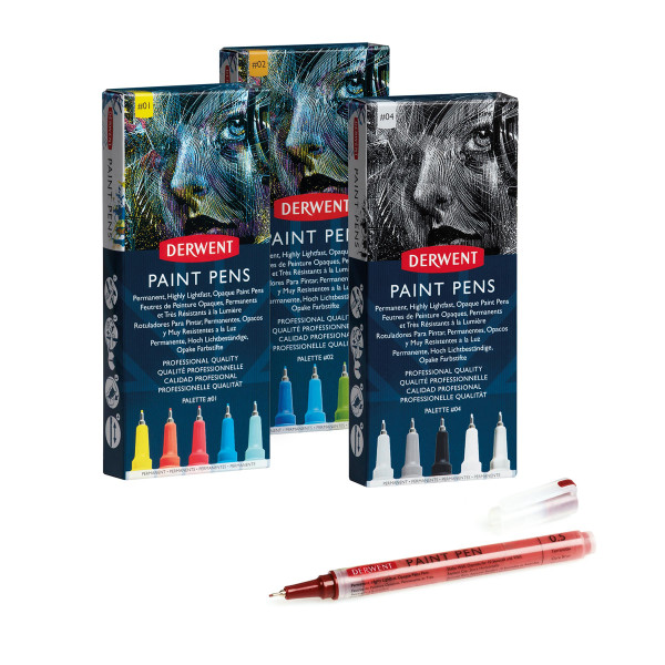 Derwent Paint Pen Set de stylos à encre