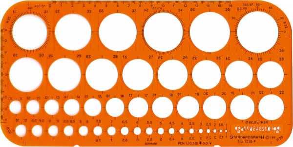 Standardgraph Kreisschablone