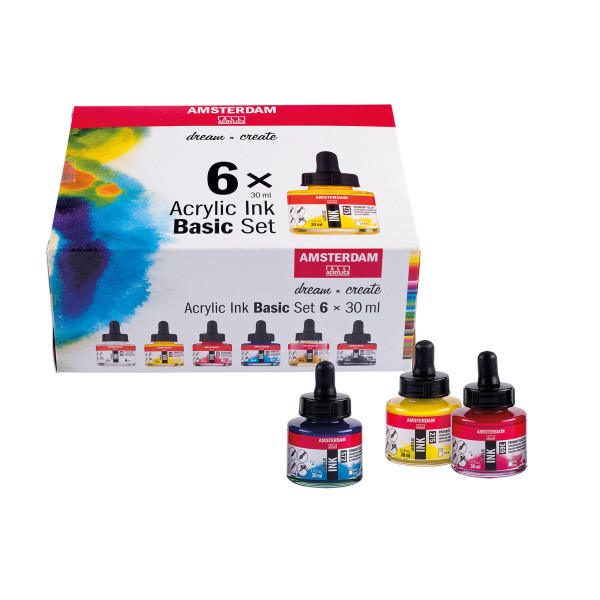 Royal Talens – Amsterdam Acrylic Ink Grundfarben-Set