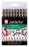 Sakura Pigma Brush-Set | 9 Stifte