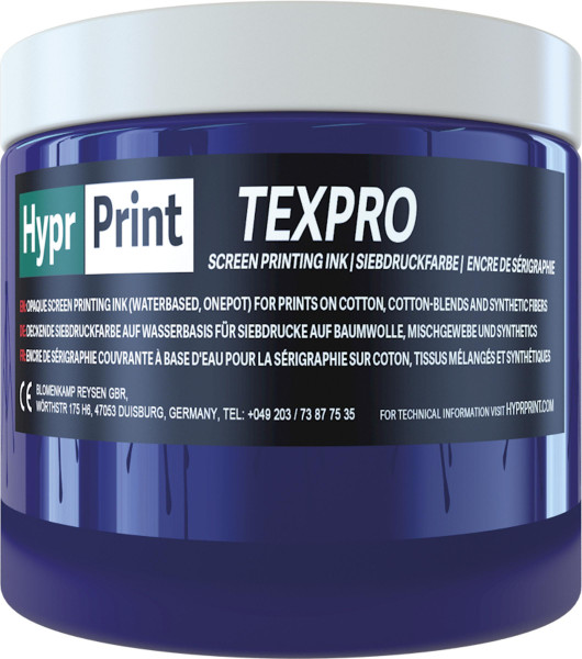 Siebdruckland HyprPrint Texpro Siebdruckfarbe