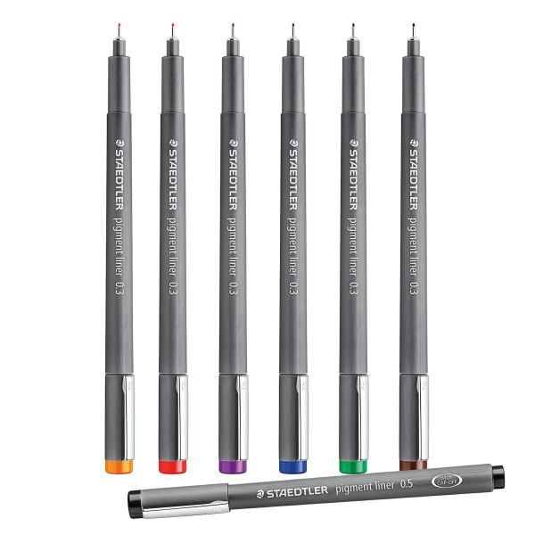 Staedtler Pigment Liner, farbig