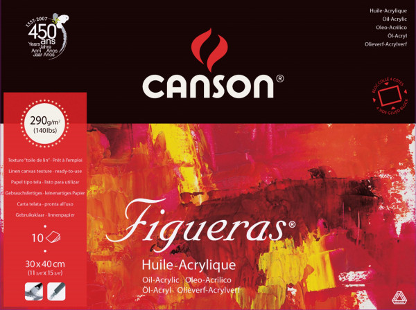 Canson® – Figueras Bloc pour peinture à l'huile et acrylique