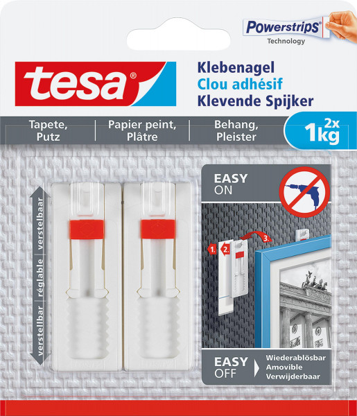 Tesa® Clou adhésif pour papier peint et plâtre