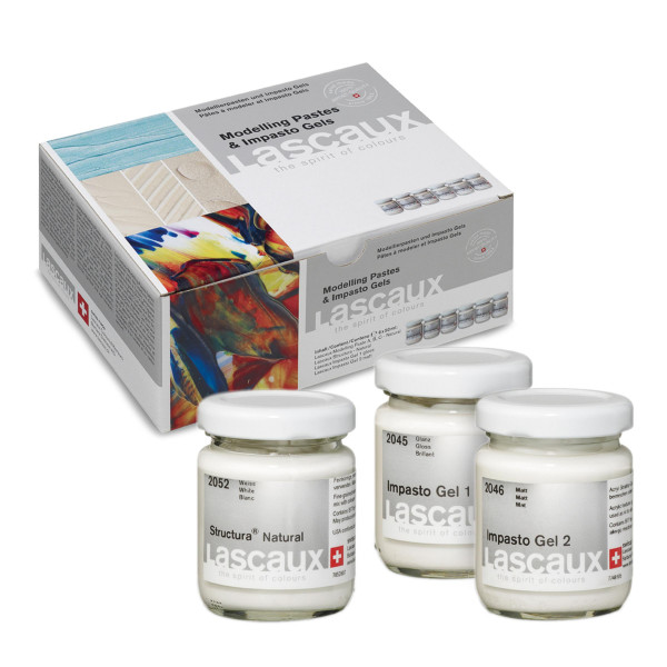 Lascaux Modelling Paste und Impasto Gel-Set