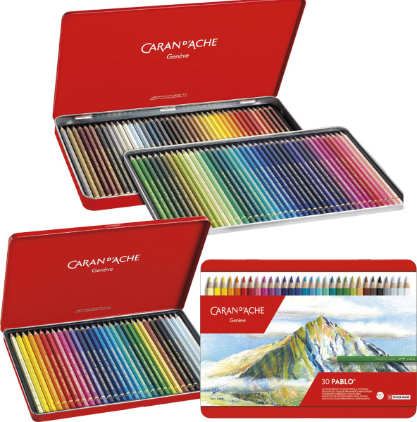 Caran d'Ache Set de crayons de couler pour artistes Pablo