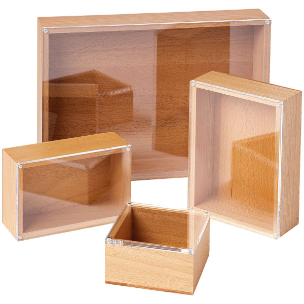 boesner Cadre photo/boîte de présentation avec couvercle magnétique en verre acrylique