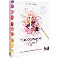 Monogramme in Aquarell