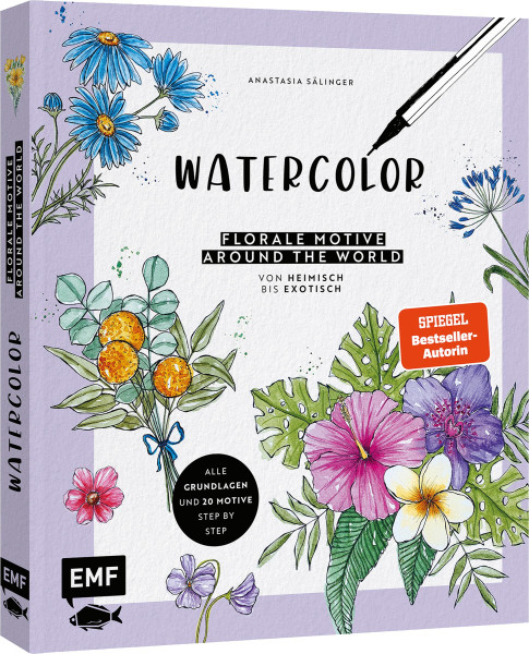 Edition Michael Fischer Watercolor - Florale Motive around the world