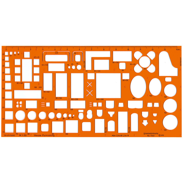 Standardgraph Gabarit trace-meuble „architecte“