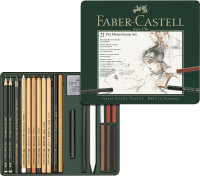 21-teiliges Set | Faber-Castell Pitt Monochrome-Set