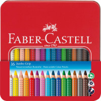 Faber-Castell Jumbo Grip Farbstift-Set | Metalletui