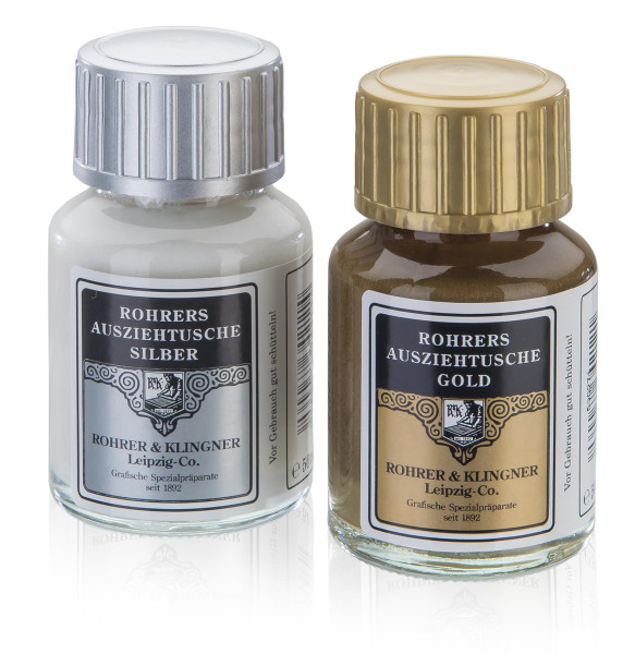 Rohrer & Klingner Ausziehtusche, Gold