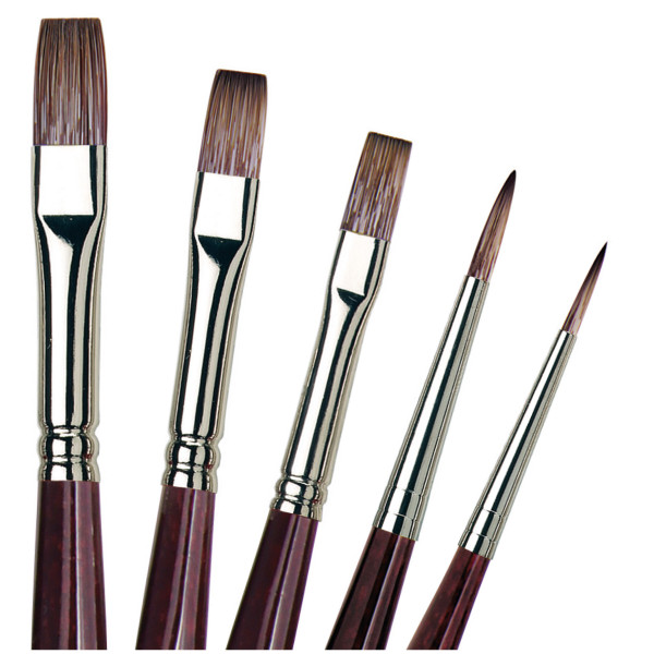 Da Vinci Grigio Set de pinceaux à huile et acrylique