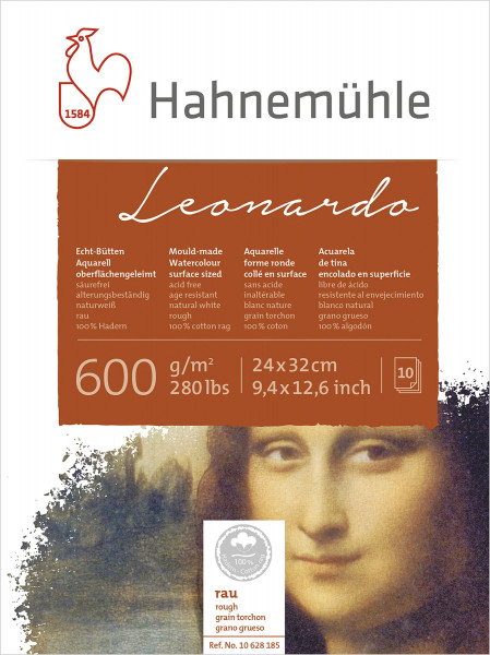 Hahnemühle Leonardo Echtbütten- Aquarellkarton