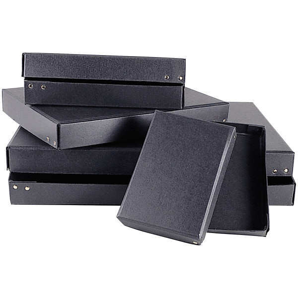Black Boxes Schwarzer Aufbewahrungskarton aus Hartpappe