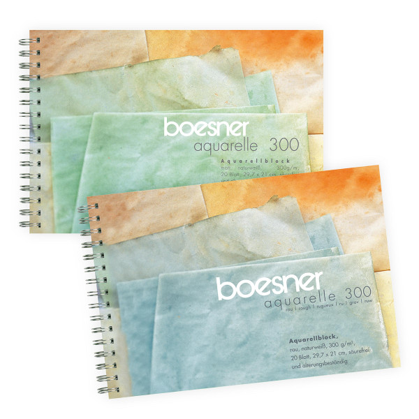 boesner – Aquarelle 300 Bloc aquarelle professionnel spiralé