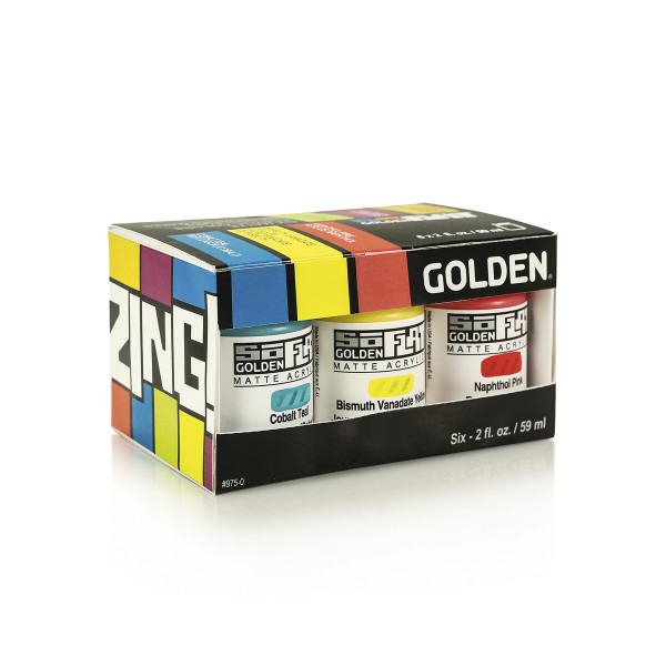 Golden So Flat Zing Acrylfarben-Set