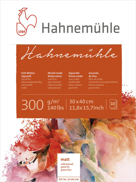 Hahnemühle Véritable bloc aquarelle à la cuve