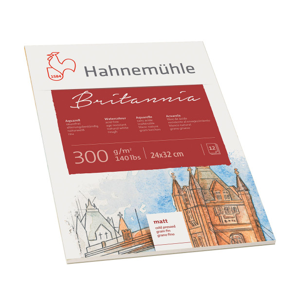 Hahnemühle Bloc aquarelle académique Britannia, 24 x 32 cm