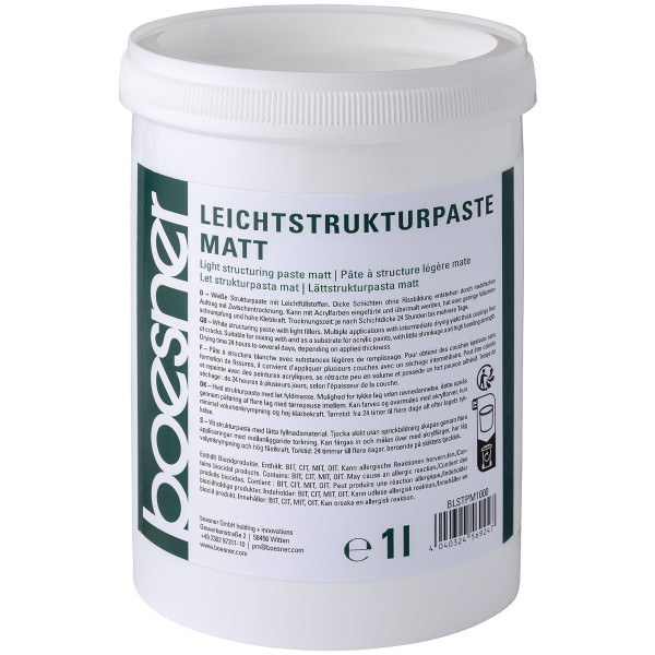 boesner Leichtstrukturpaste matt