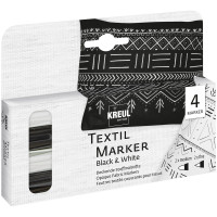 Kreul Textilmarker Opak-Set Black & White