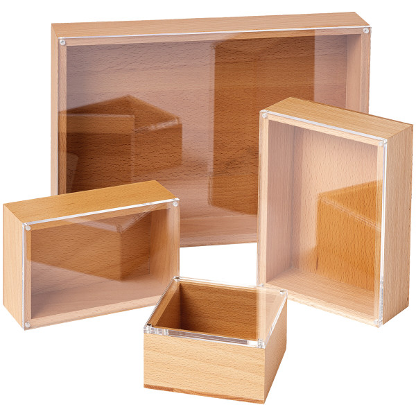 boesner Cadre photo/boîte de présentation avec couvercle magnétique en verre acrylique