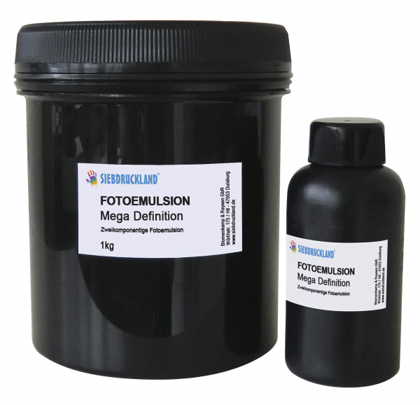 Siebdruckland Mega Definition Fotoemulsion