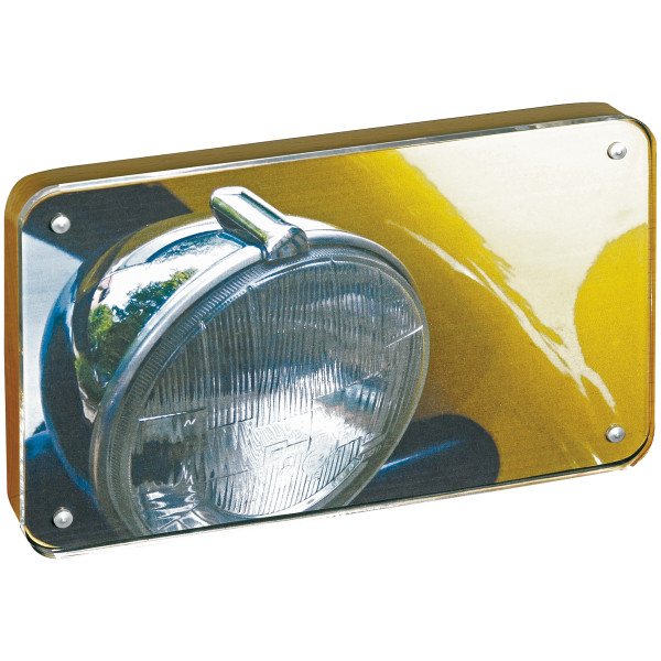 boesner Acrylblock-Fotorahmen mit Holzrückwand