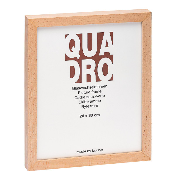 boesner Quadro hêtre sous-verre