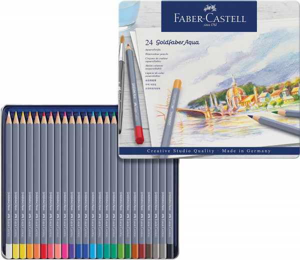 Faber-Castell Goldfaber Set de crayons de couleurs et aquarelle