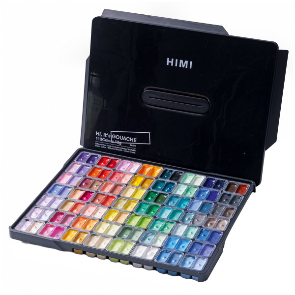HIMI Twin Cup Gouache, set de 112 couleurs
