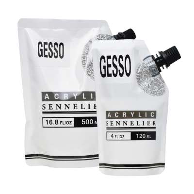 Scola White Gesso Medium 500ml – Grundierung Für Leinwand, Acryl & Ölmalerei
