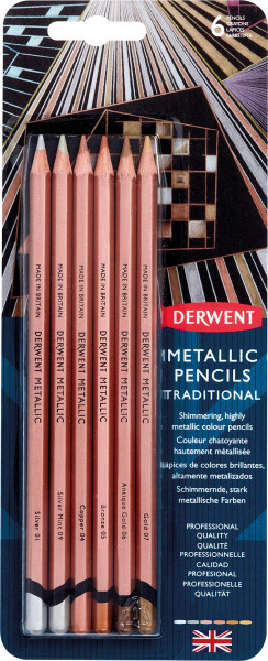 Derwent Metallic Pencils-Set