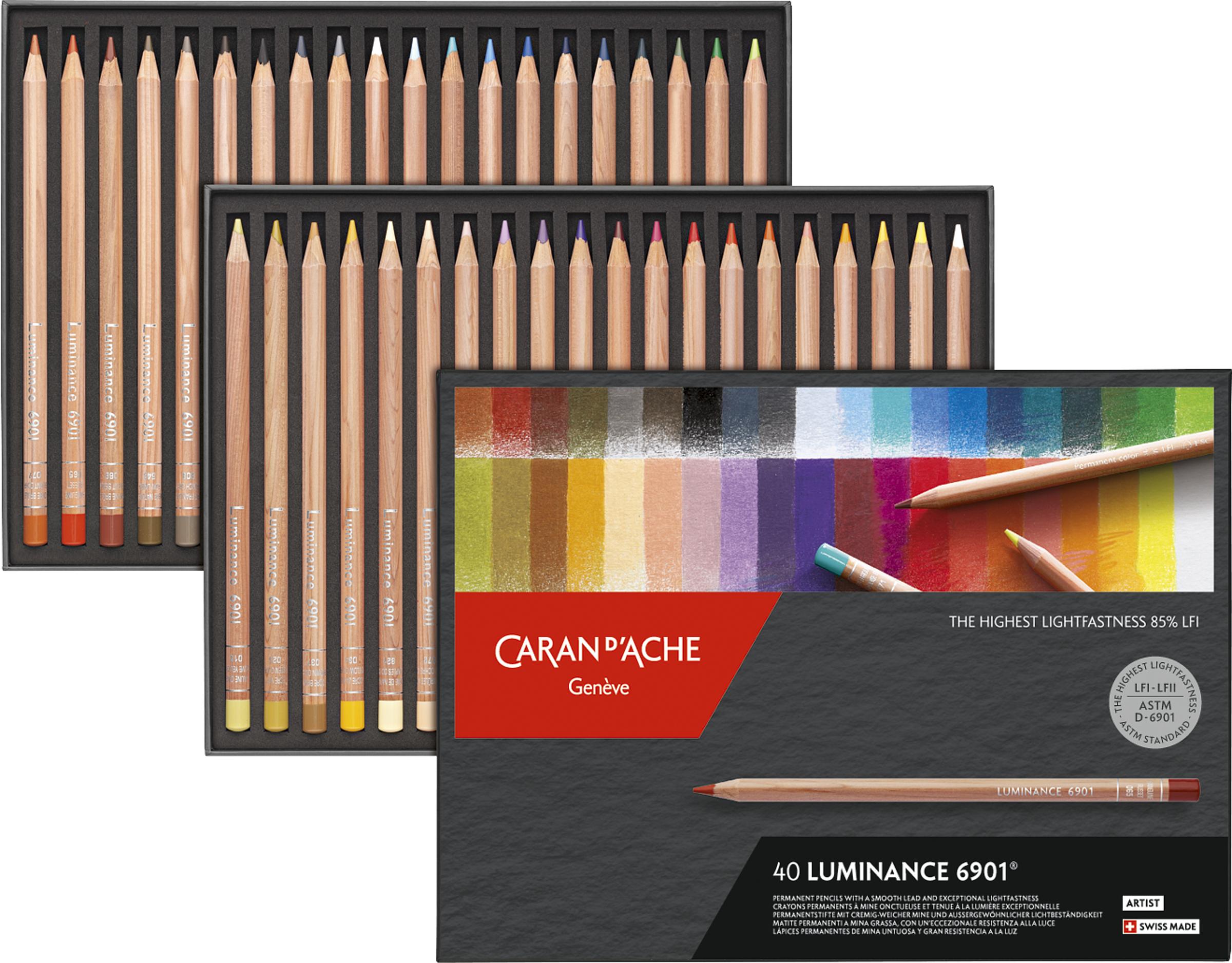 Caran d'Ache Luminance 6901® Farbstift-Set, boesner Suisse