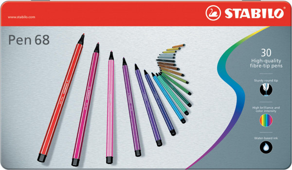 Set im Metalletui | Stabilo Pen 68