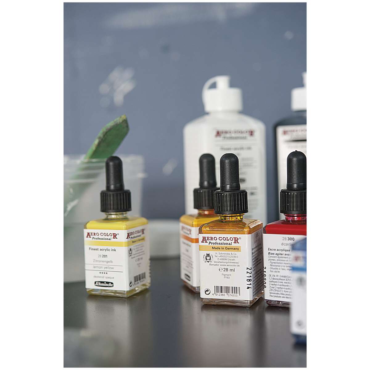 Schmincke Aero Color Finest – Inchiostro Acrilico 28ml, Colore Candy Girasole Giallo - 5