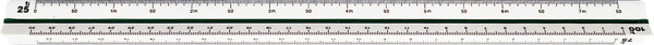 Standardgraph Echelle de réduction triangulaire