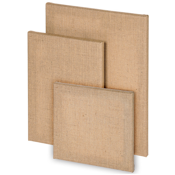 Jute Natura Bespannter Keilrahmen mit reinem Jutegewebe