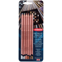 Derwent Metallic Pencil Zeichenstift-Set | 6 Farben im Bister