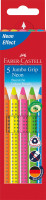 Faber-Castell Jumbo Grip Farbstift-Set | Neonfarben