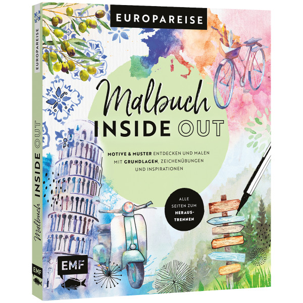 Edition Michael Fischer Malbuch Inside Out: Watercolor Europareise