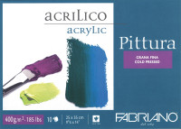 Fabriano Pittura Acryl-/Gouachemalkarton, Block