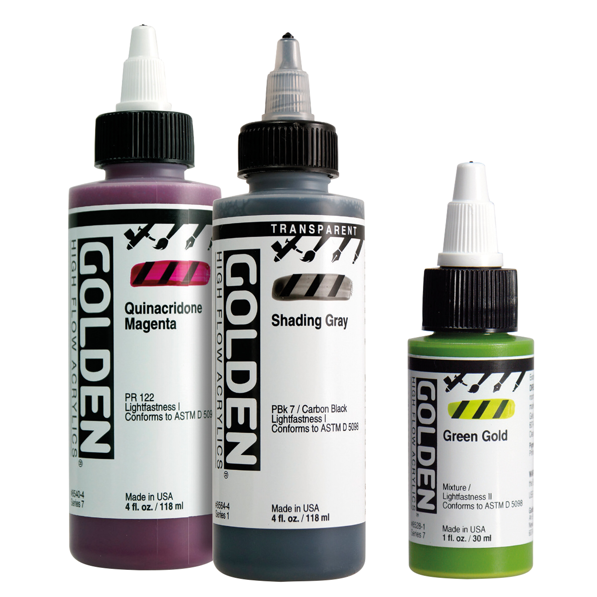 Peinture acrylique High Flow 30 ml - Golden Golden chez Rougier & Plé