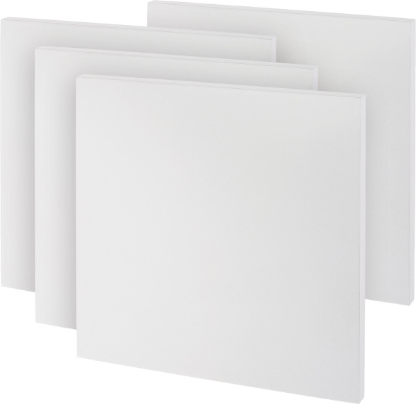 boesner Gesso-Malplatte 30 x 30 cm, 4er-Pack