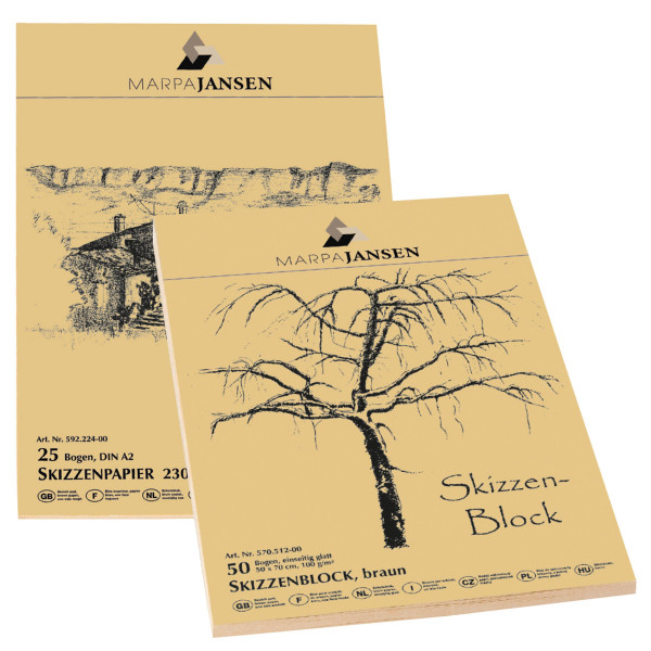 Marpa Jansen Altpapier-Skizzenblock