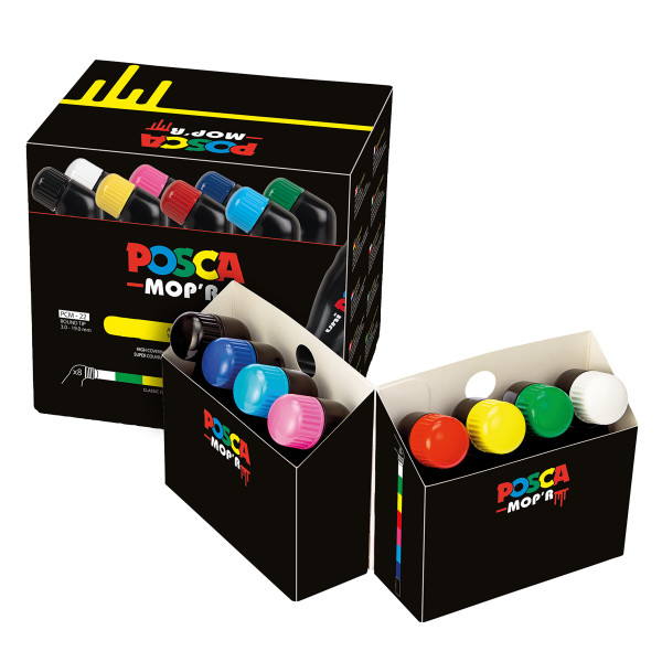 Posca MOP'R set avec 8 maqueurs